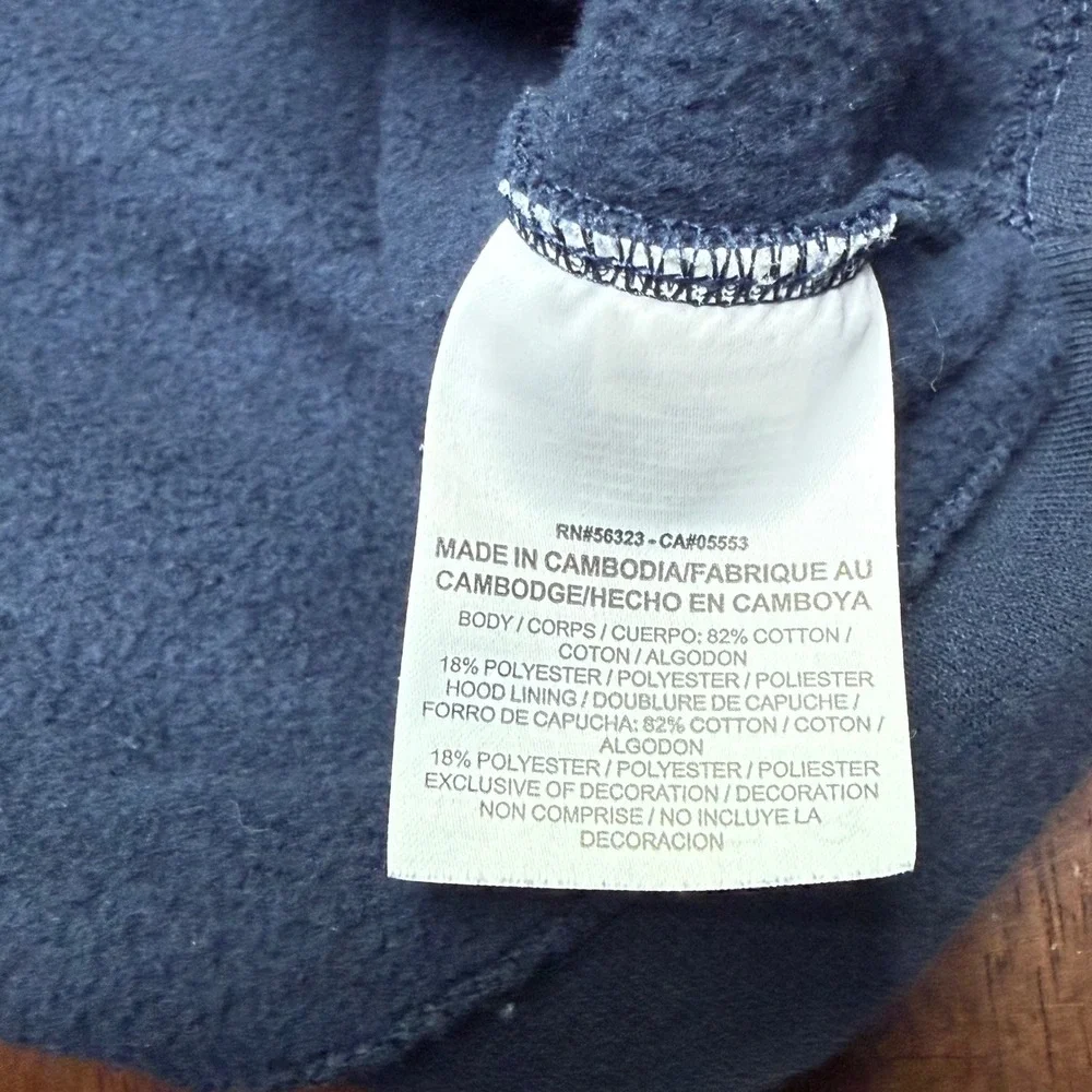 Nike Full Zip Hoodie Mens XXL Navy Blue Sportswear Fleece 835858-451